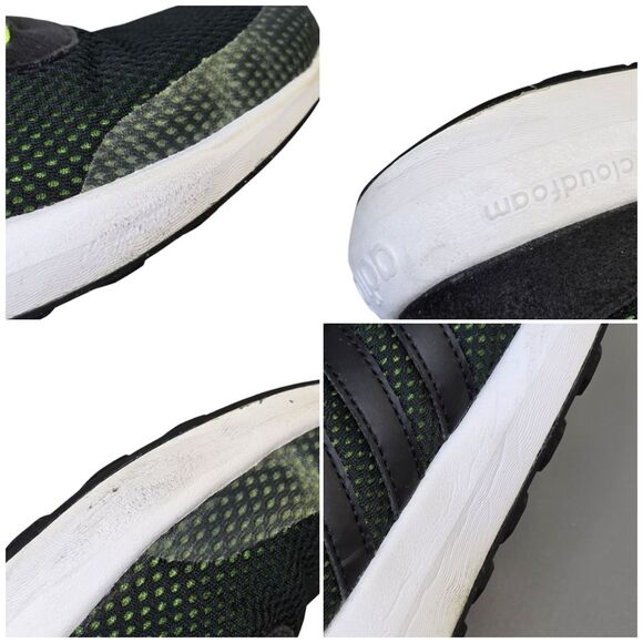 Adidas Big Kids 4Y Neo Cloudfoam Race K Lime Green Sneakers AW4043 - Picture 14 of 16